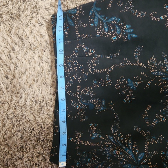 Briggs New York Black and Teal And Brown Paisely Patterned Pencil Skirt - Picture 7 of 7